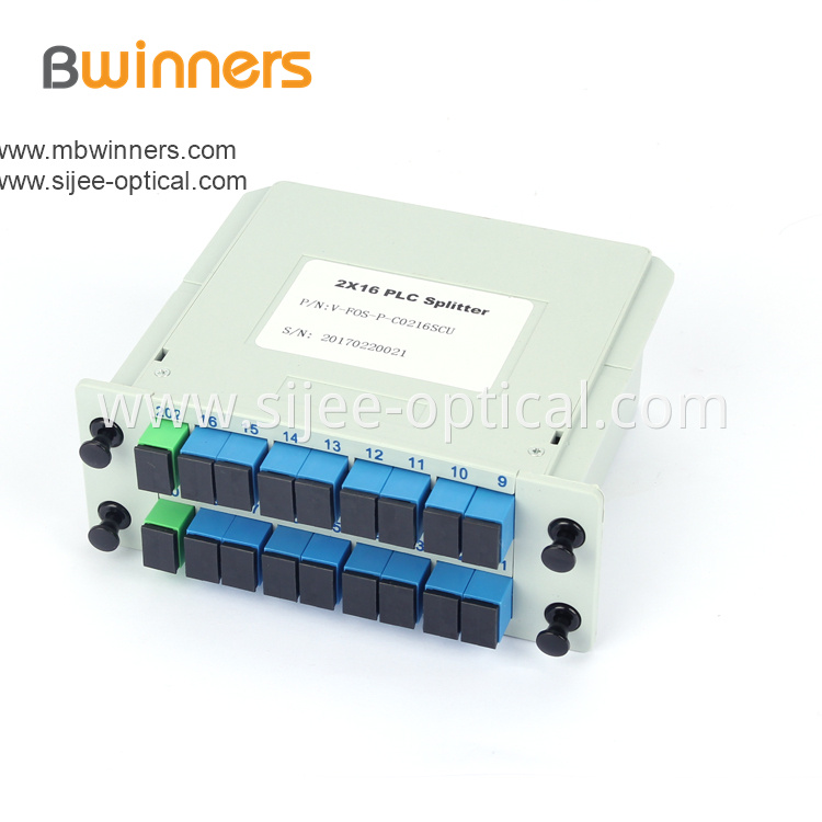 Insertion Module 2x16 Plc Splitter With Sc Upc Connector